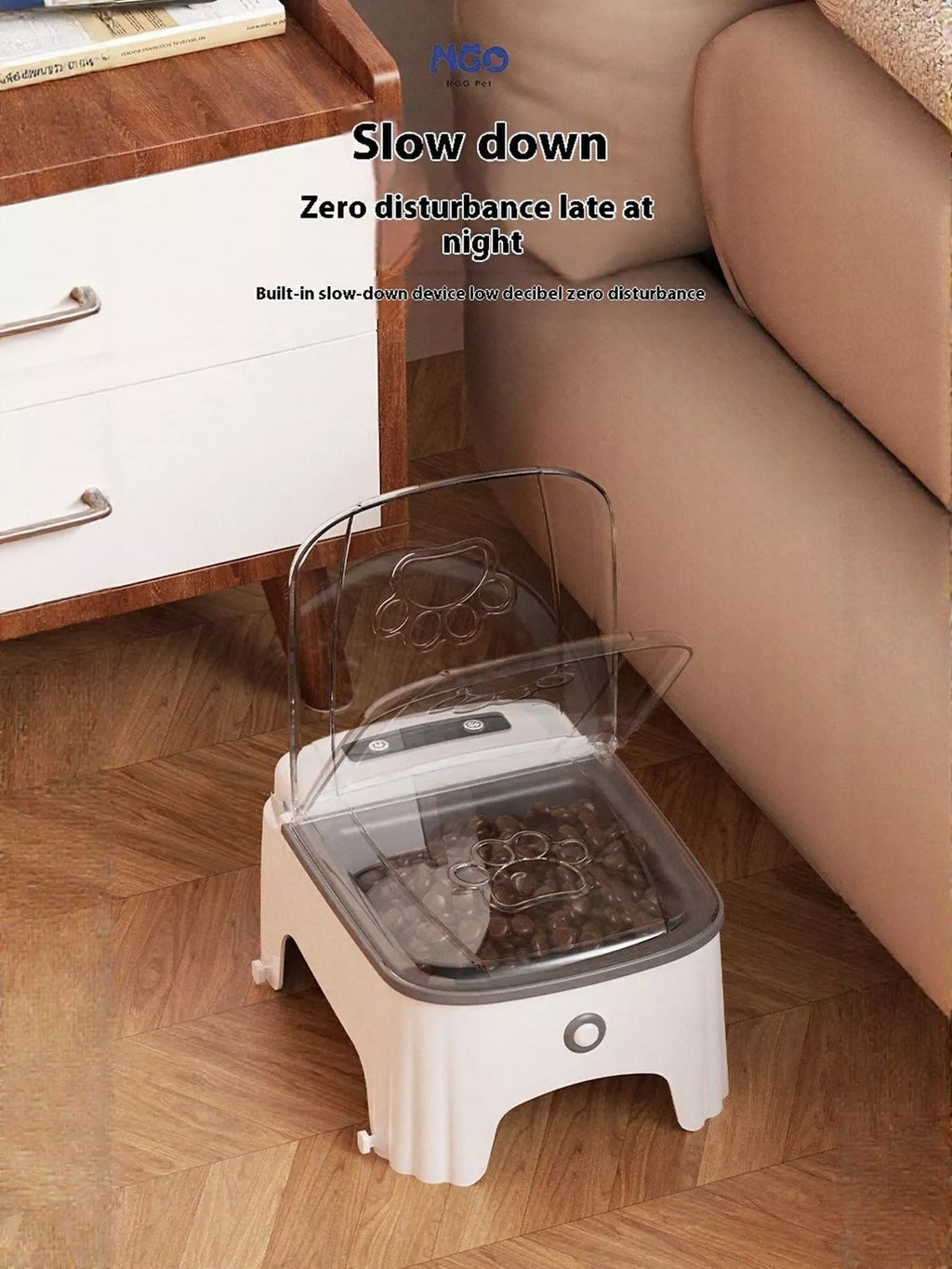 Automatic Pet Feeder with Elevated Bowl
