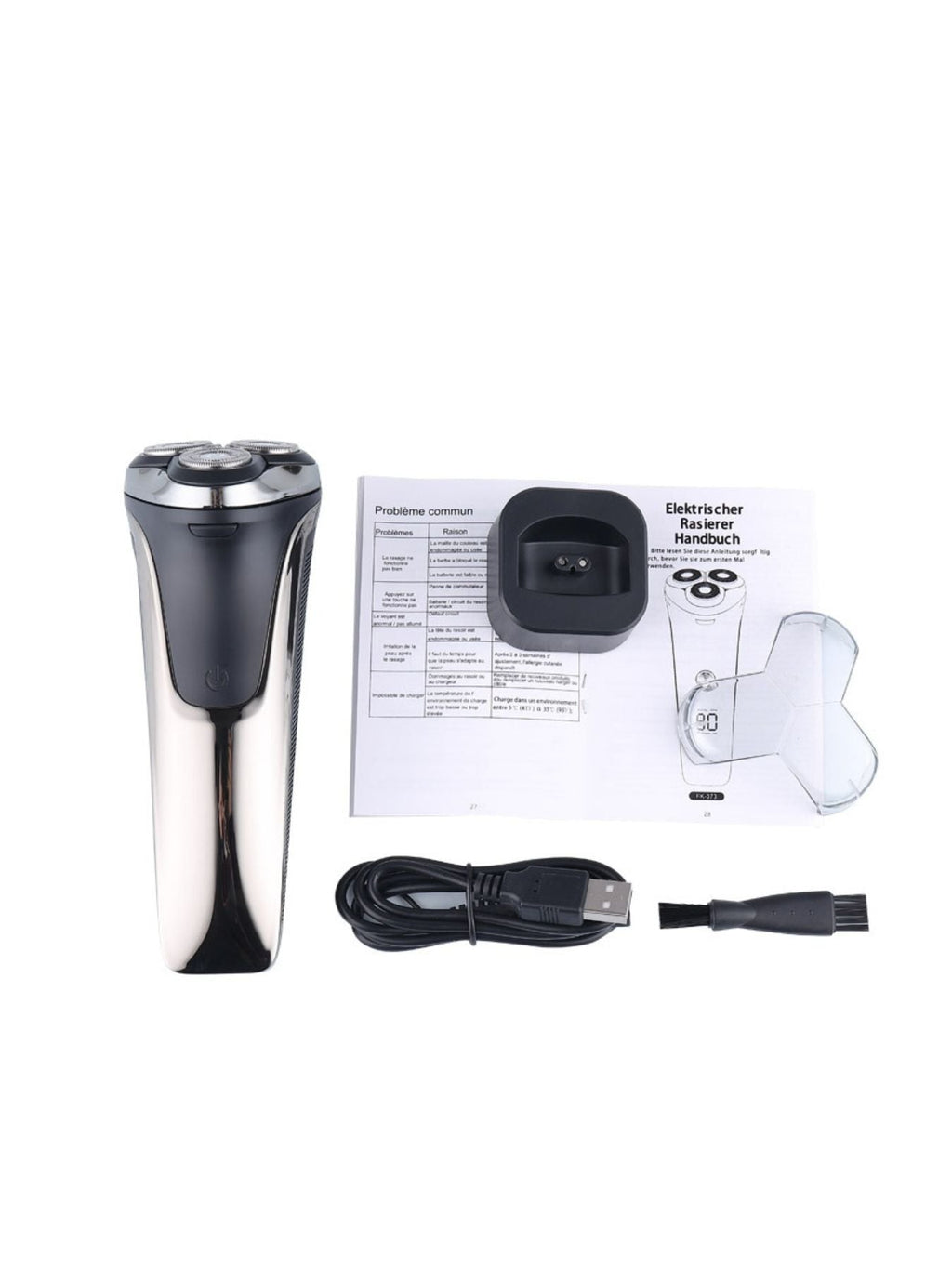 Rechargeable Electric Rotary Shaver