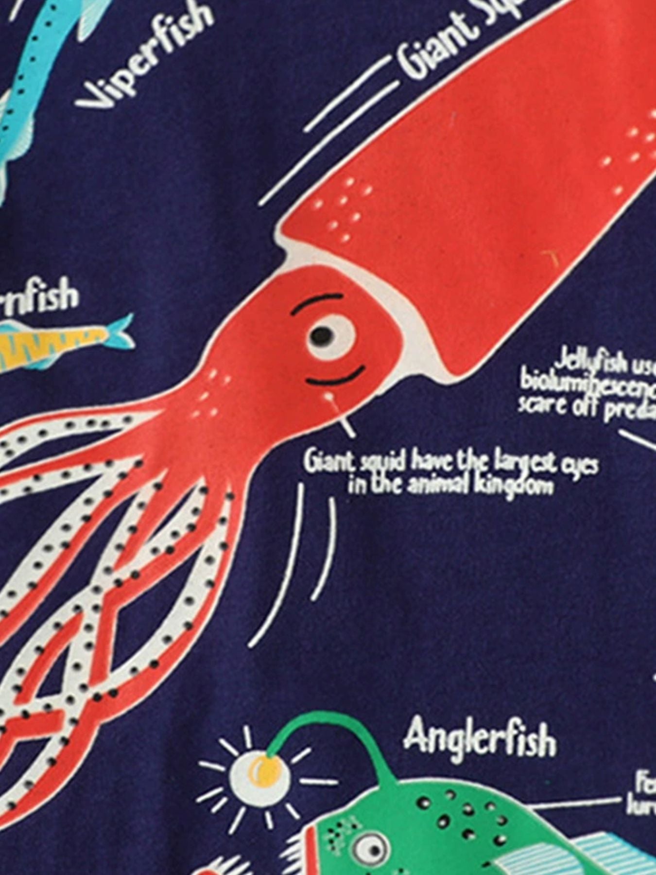 Children's Glow-in-the-Dark Bioluminescent Graphic T-Shirt