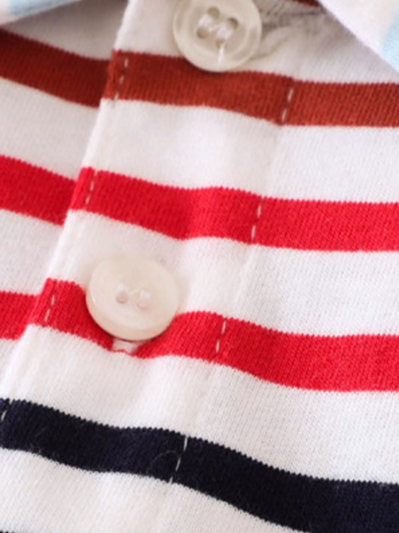 Children's Striped Polo and Shorts Set