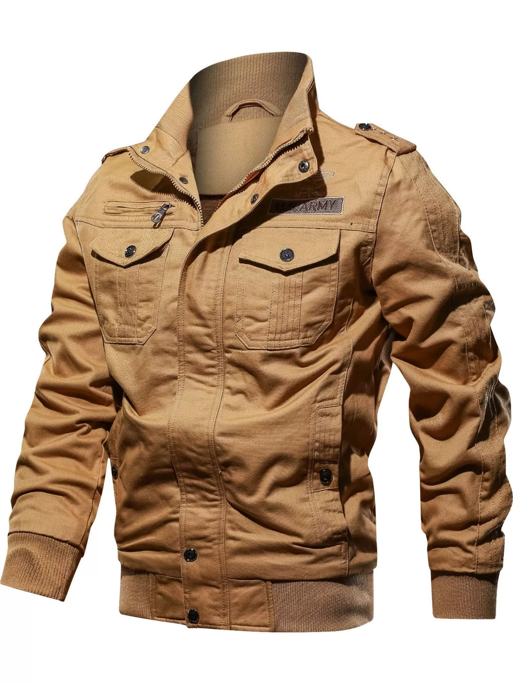 Men's Plus Size Zip Up Lightweight Bomber Jacket