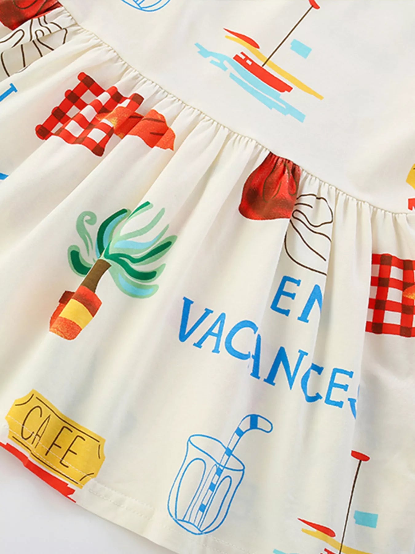 Children's Printed Sleeveless Summer Dress