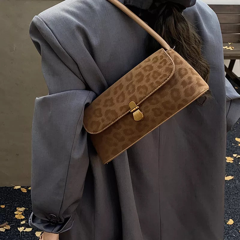 Leopard Print Shoulder Bag