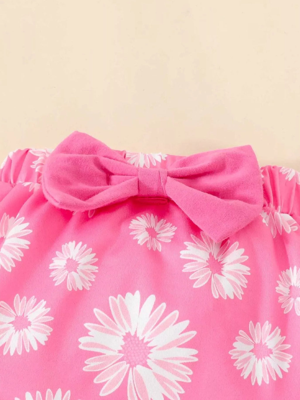 Children's Daisy Bodysuit and Shorts Set with Headband
