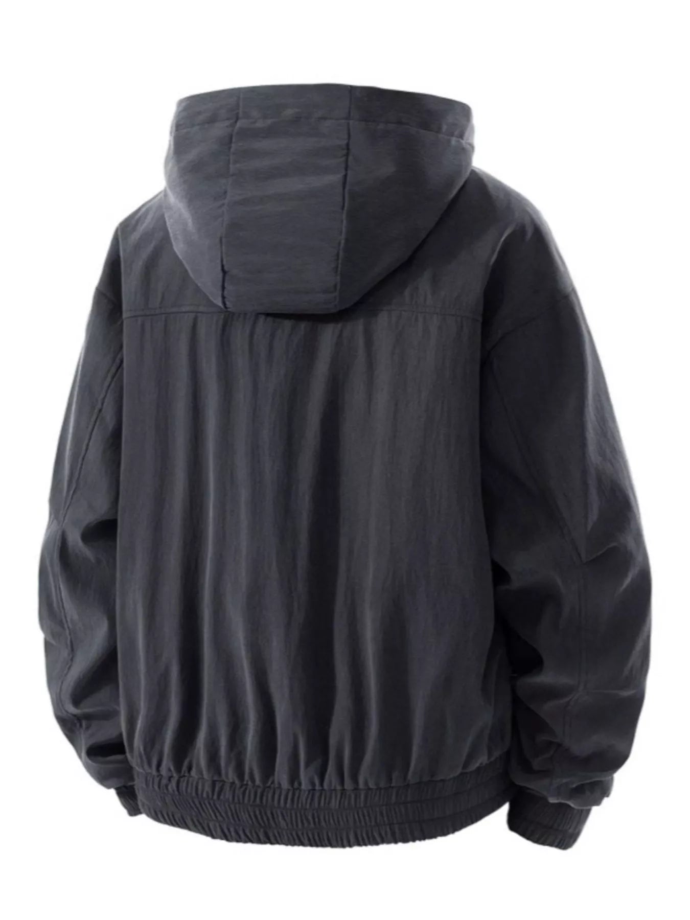 Men's Plus Size Casual Hooded Lightweight Windbreaker Jacket