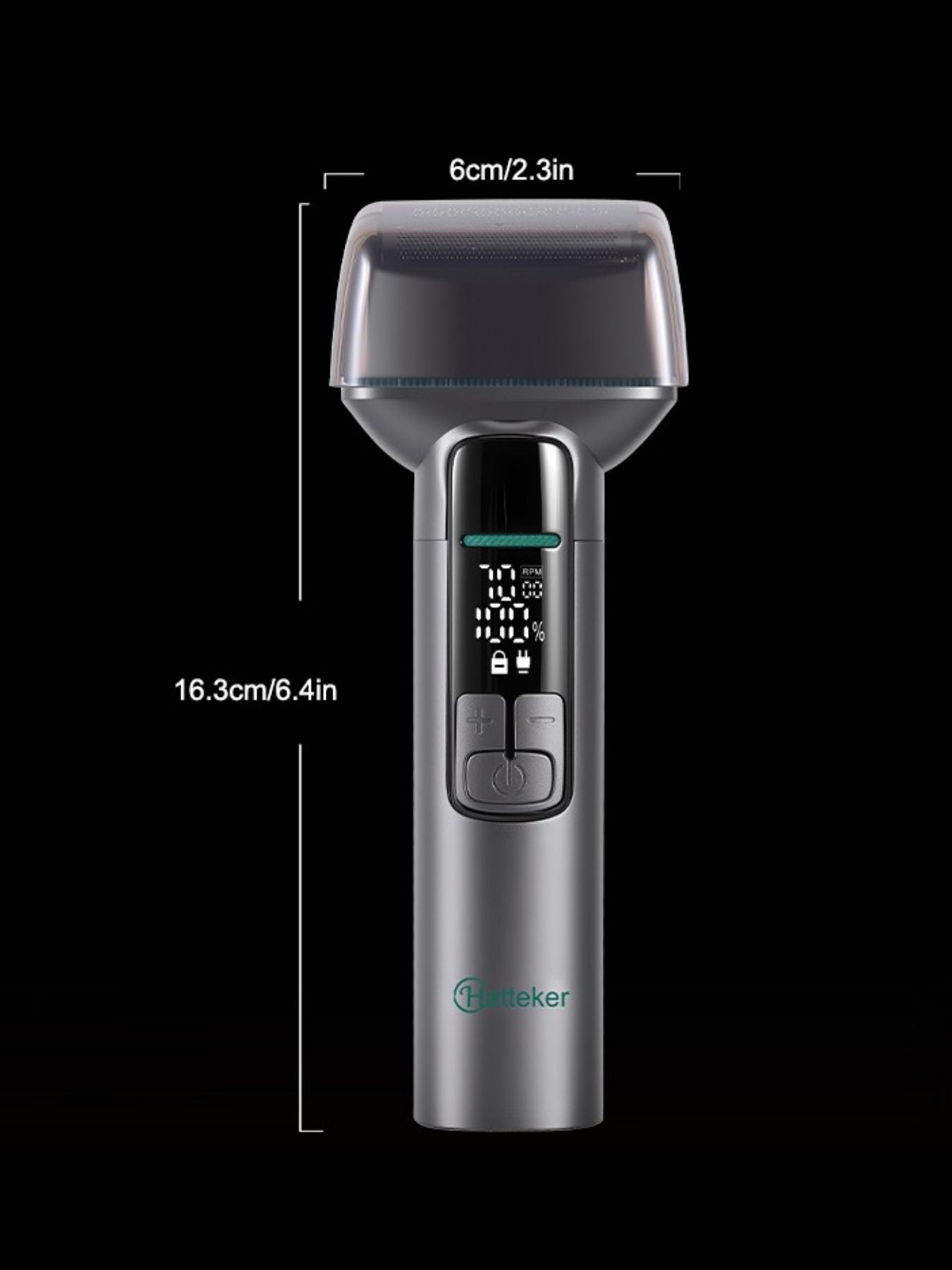 Rechargeable Electric Shaver with LED Display