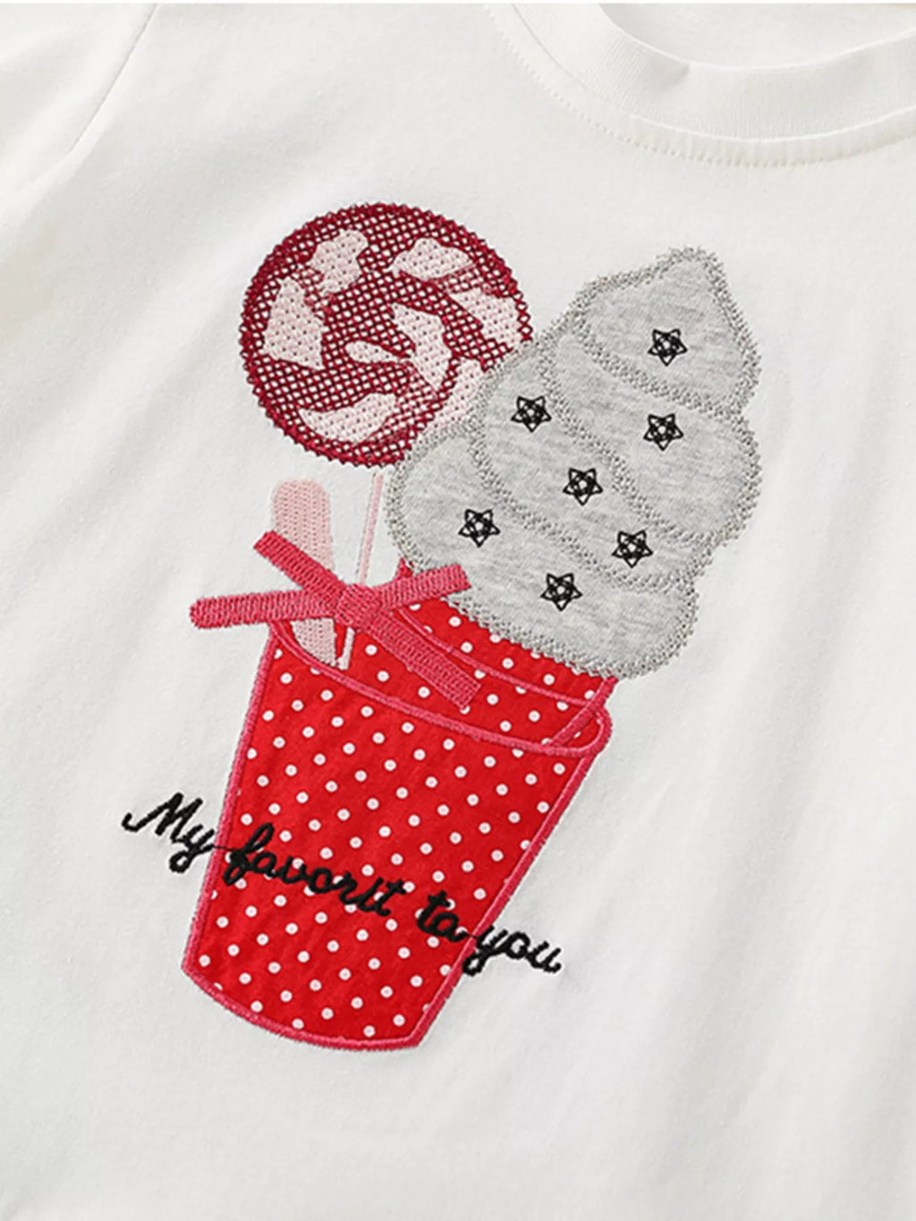 Children's Short Sleeve Ruffle Hem T-Shirt