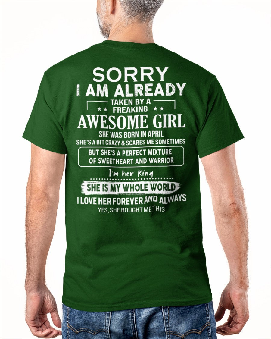 April - Awesome girl - Perfect gift for your boyfriend - (SKU04-86-04) - From Wife NGHL04