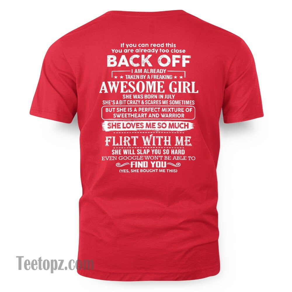 July – Awesome Girlfriend Born In July – Special gift for your Boyfriend – From Wife NGHL07 (SKU06-25-07)