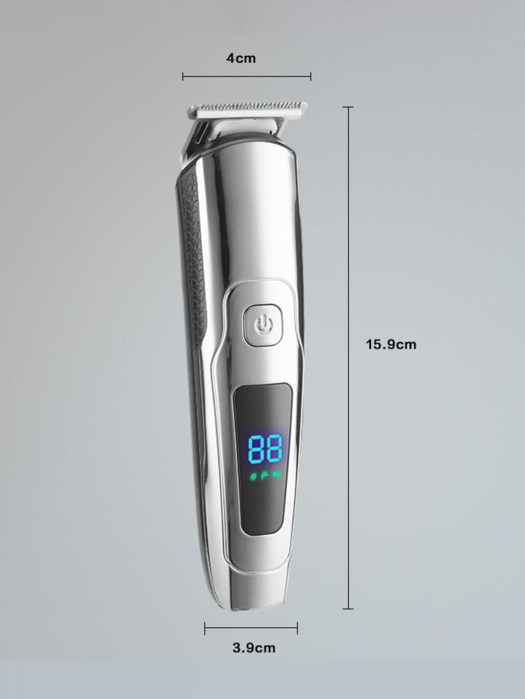 Waterproof Hair Clipper with LED Display