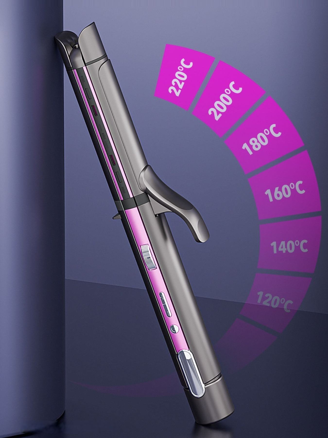 Adjustable Temperature Hair Straightener & Curler