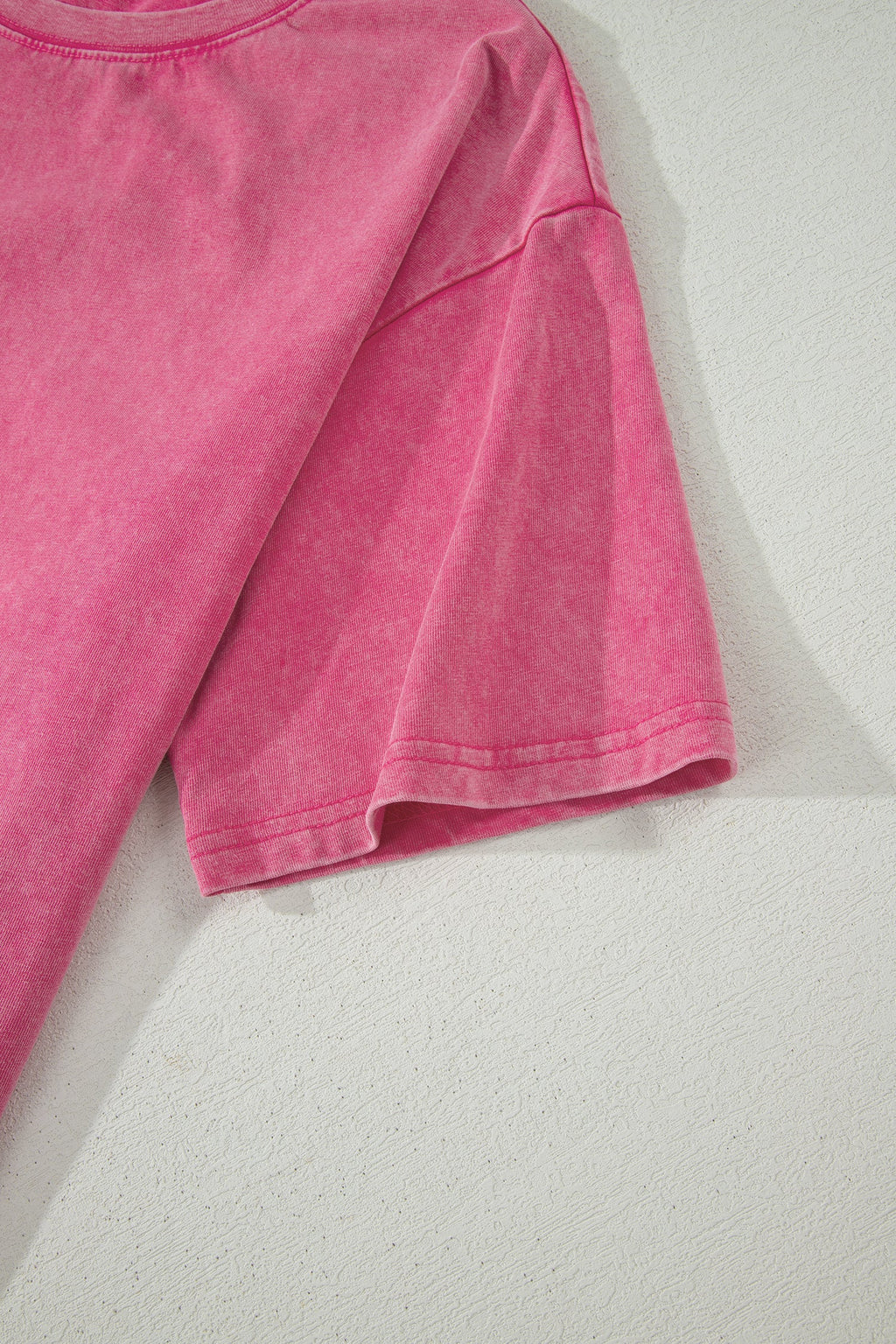 Rose Red Mineral Washed Oversized Tee