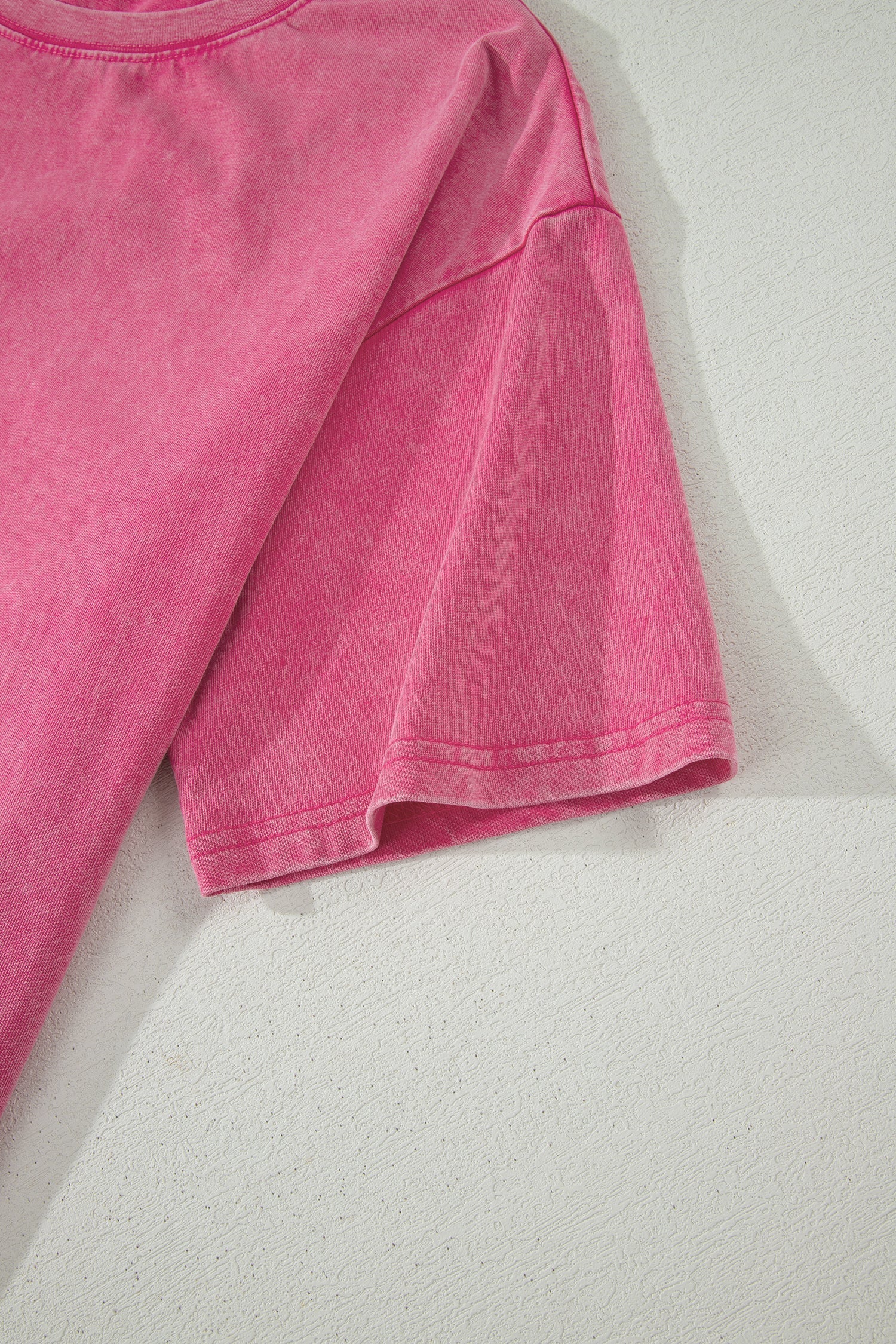 Rose Red Mineral Washed Oversized Tee