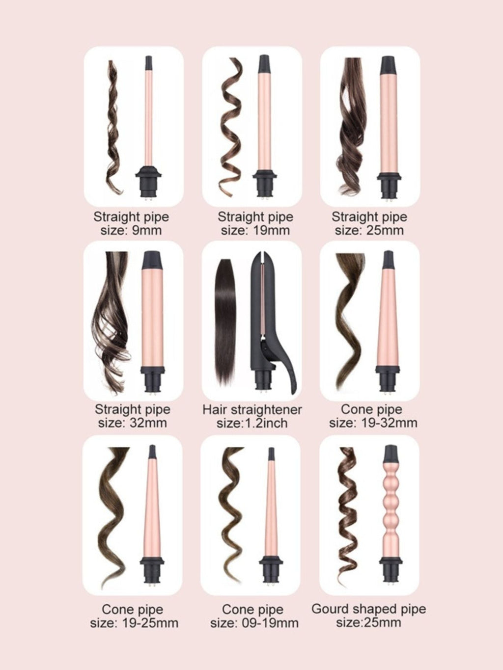 5 in 1 Interchangeable Hair Curling Iron