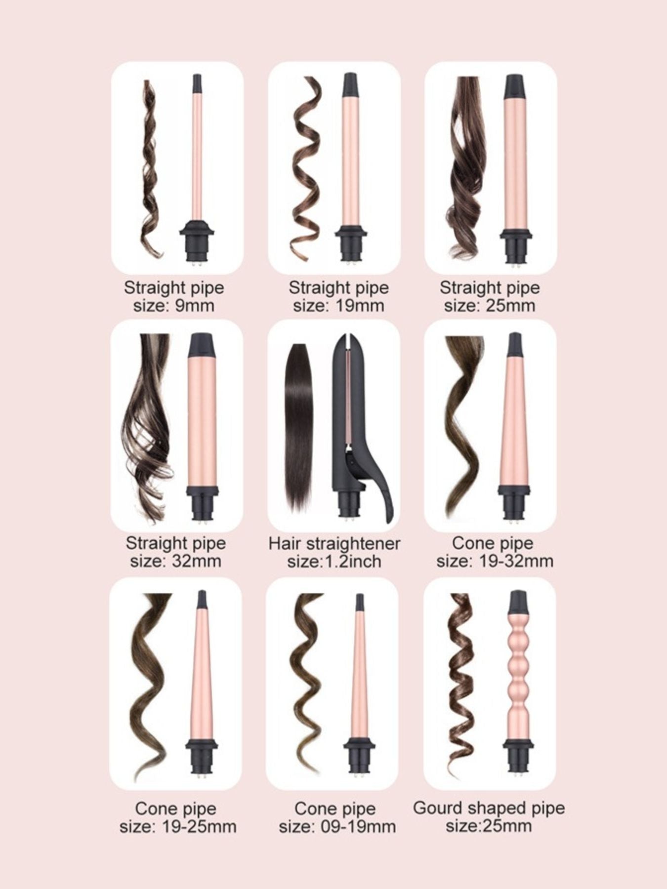 5 in 1 Interchangeable Hair Curling Iron