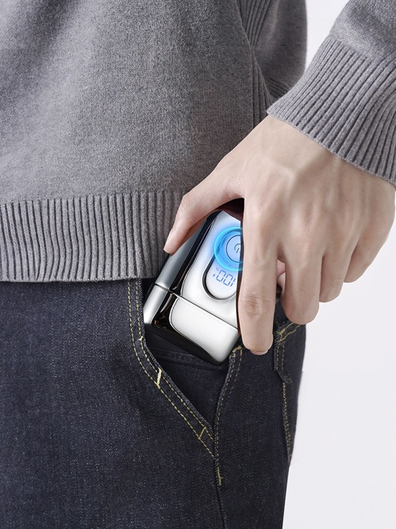 Portable Mini Shaver with LED Display