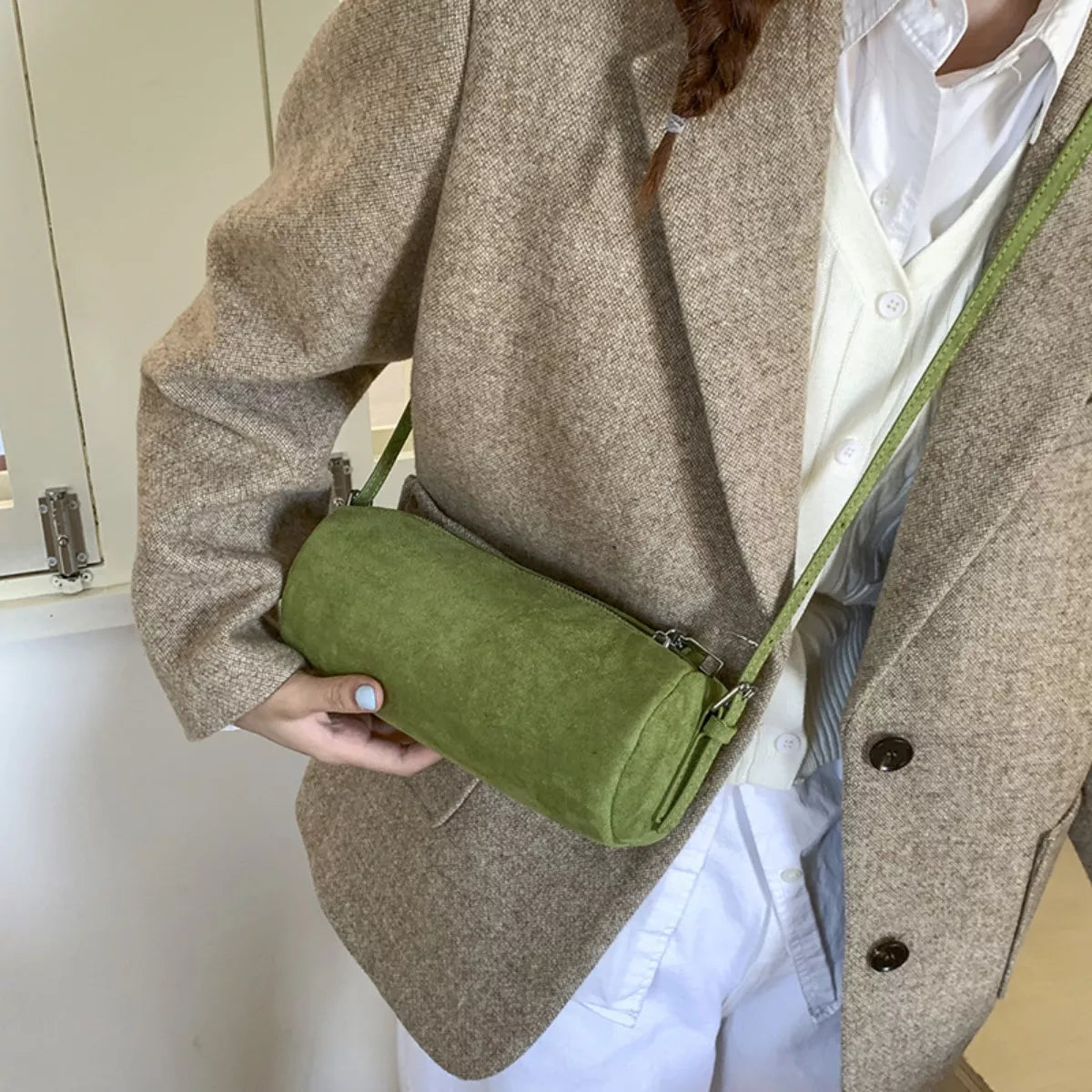 Retro Cylinder Shoulder Bag
