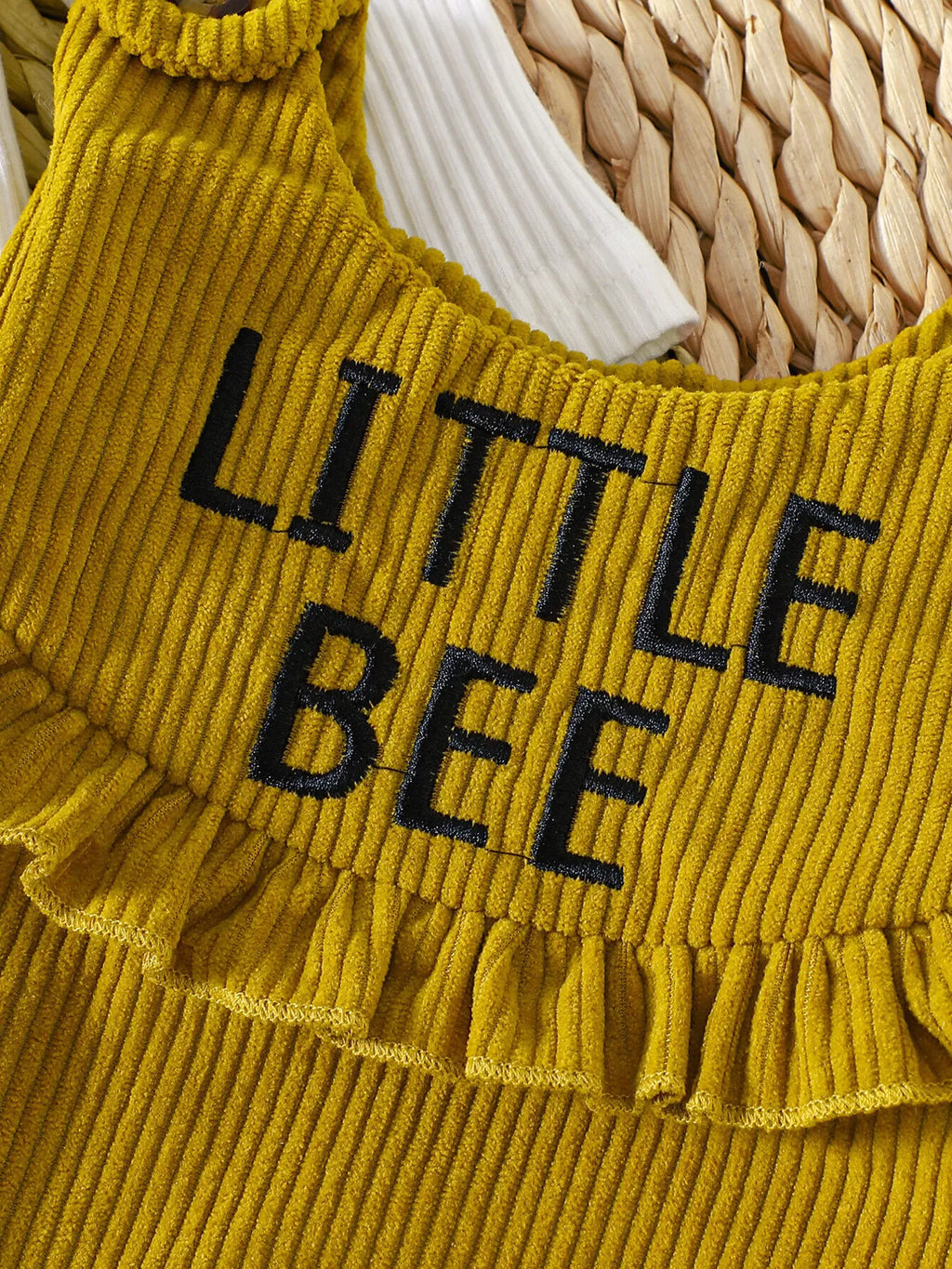 Children's Ribbed Bodysuit & Dress & Headband Set