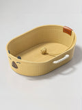 Woven Rope Oval Pet Bed