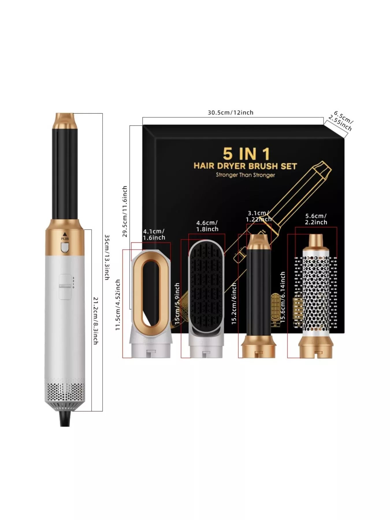 5-in-1 Interchangeable Hot Air Brush