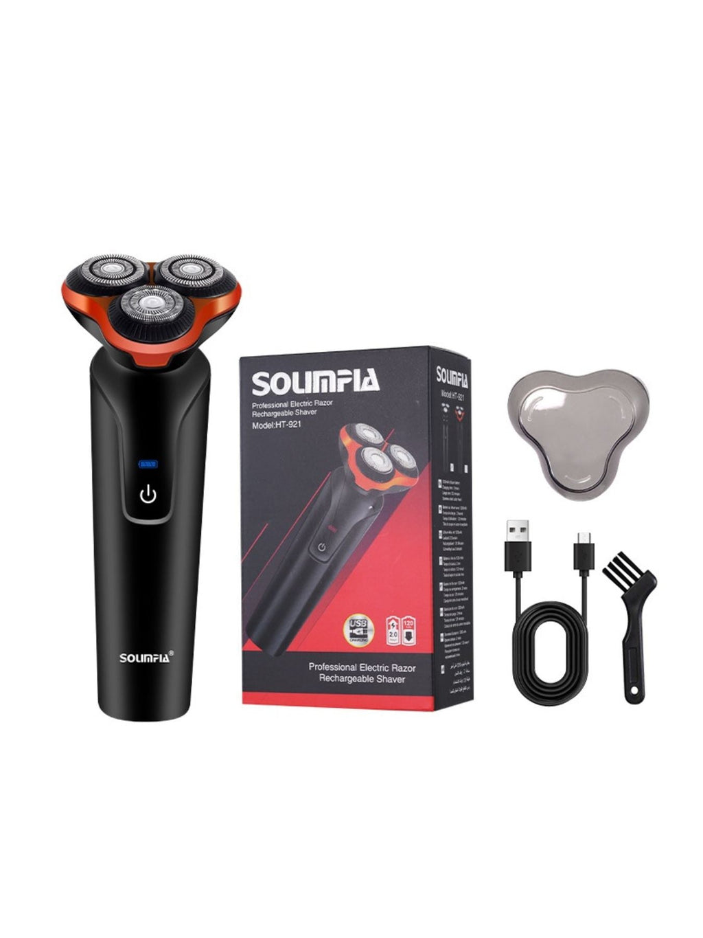 3-Head Rotary Electric Shaver
