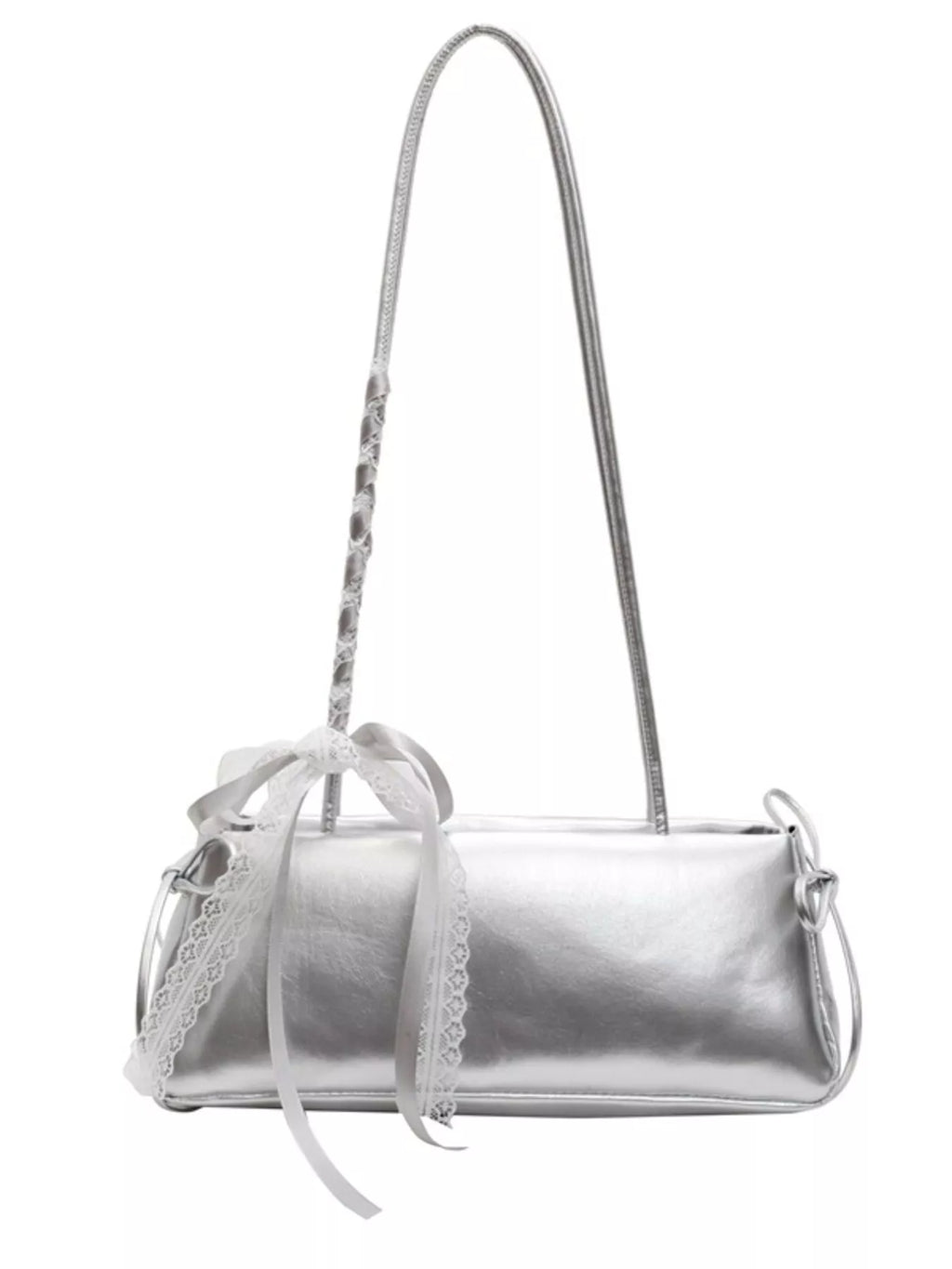 Lace Decor Shoulder Bag