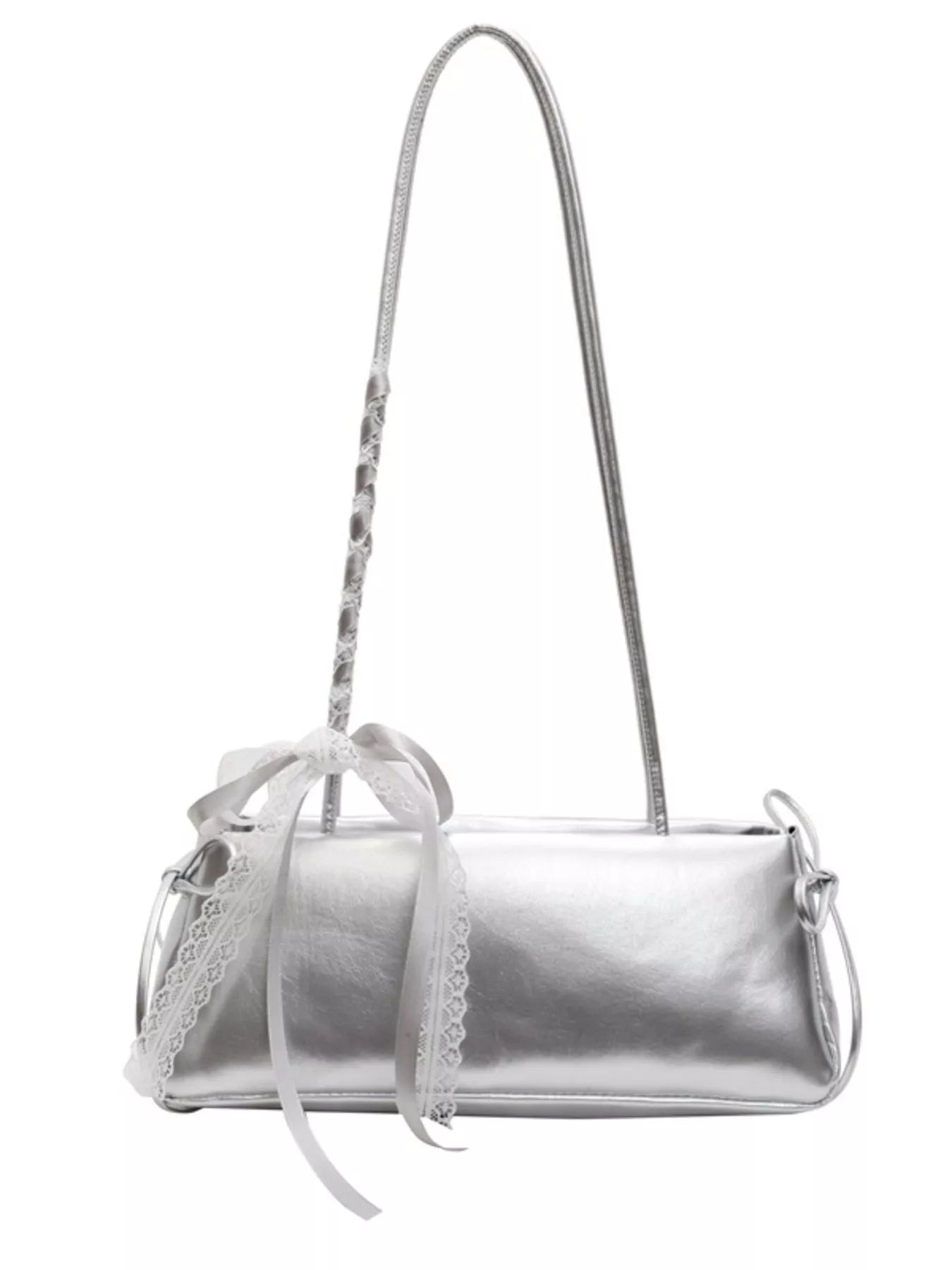 Lace Decor Shoulder Bag