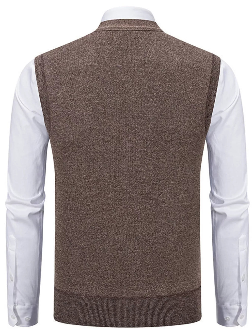 Men's Plus Size Button-Down Sweater Vest
