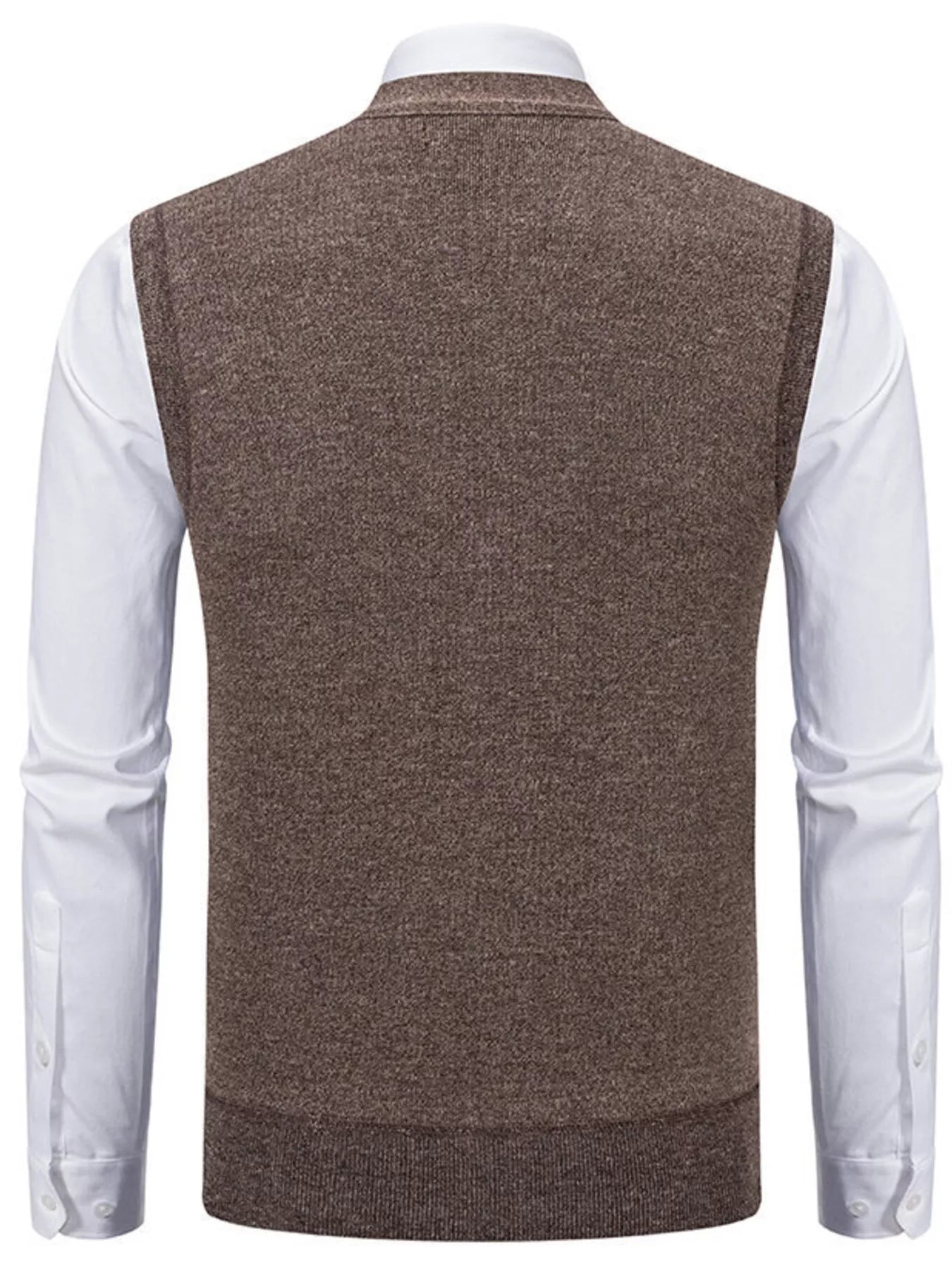 Men's Plus Size Button-Down Sweater Vest