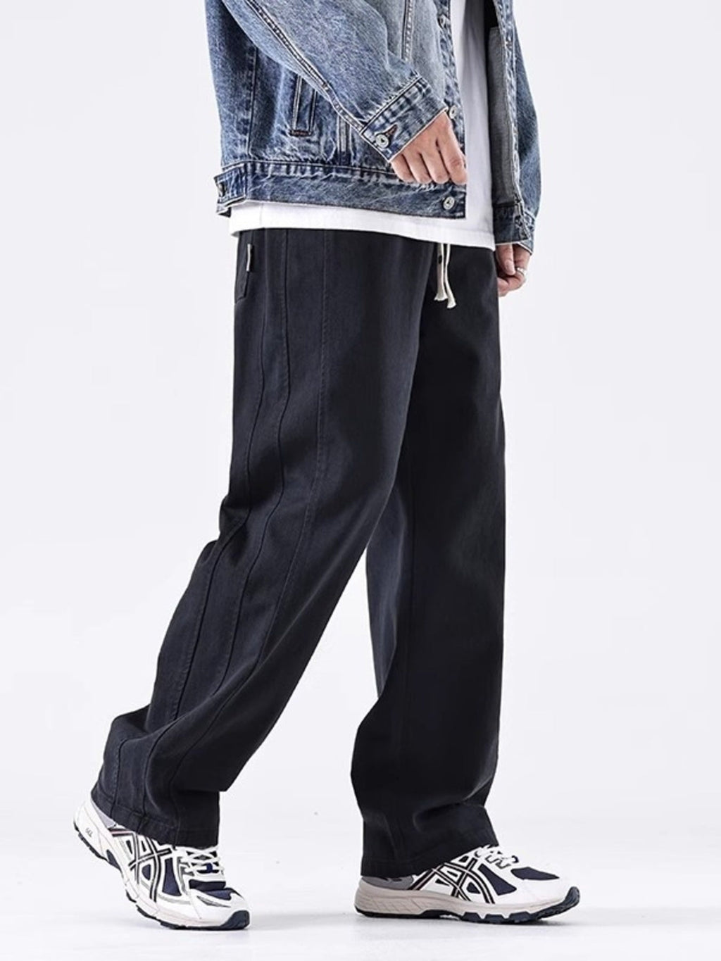 Men's Plus Size Loose Fit Drawstring Casual Pants