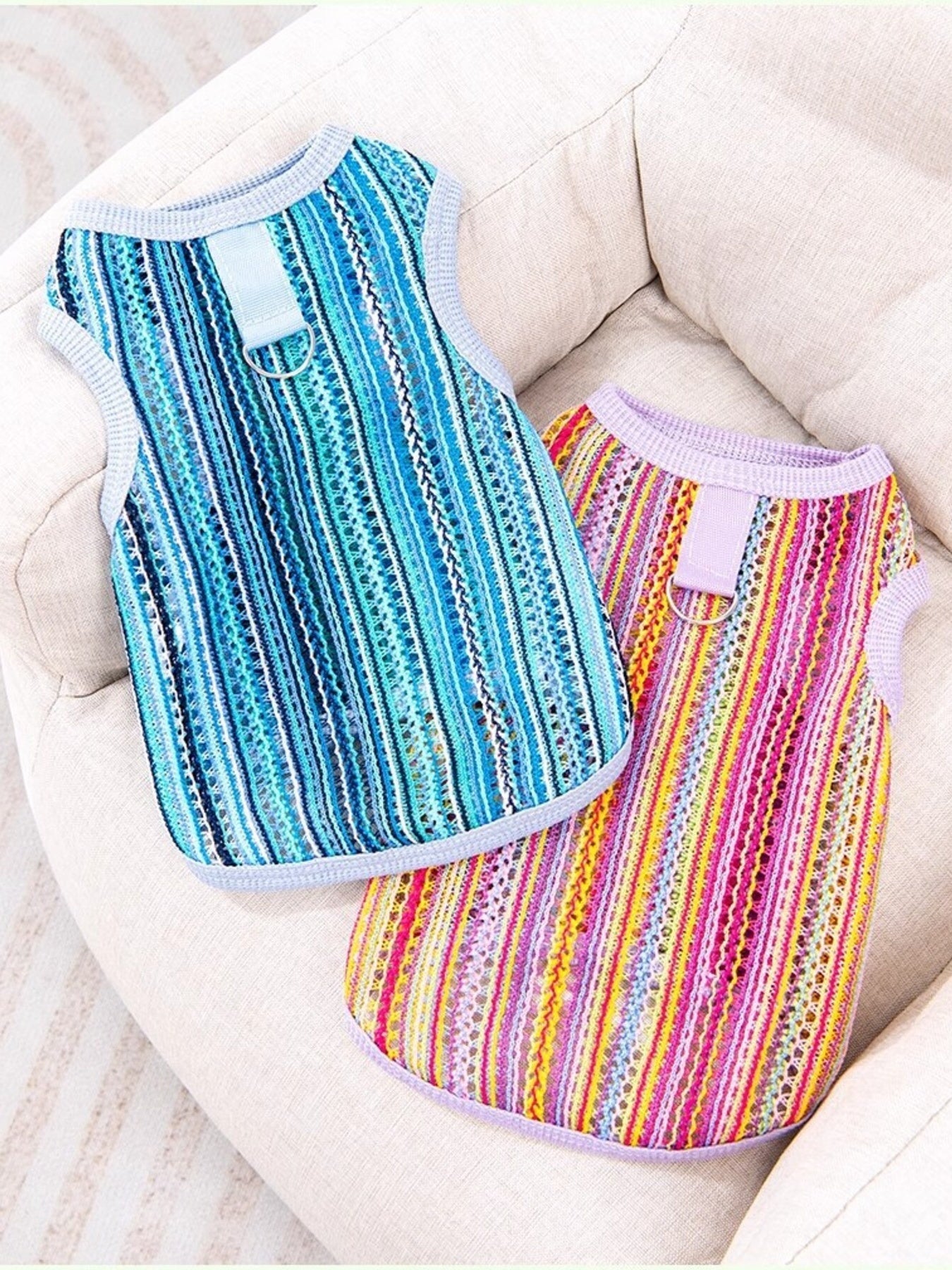 Crochet Knit Breathable Pet Tops
