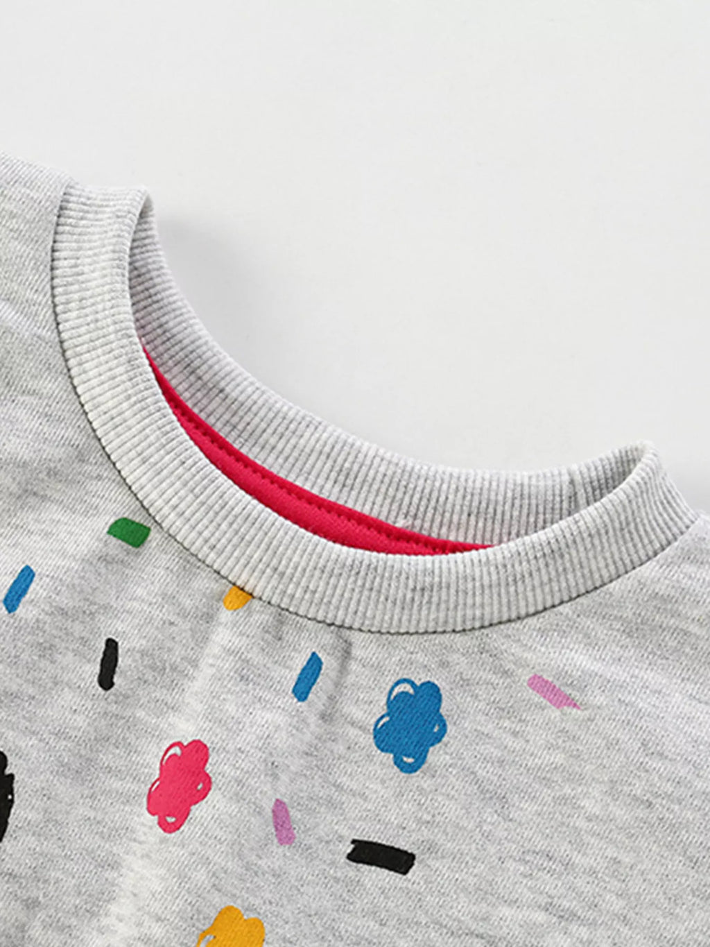 Children's Cartoon Cat Crew Neck Sweatshirt