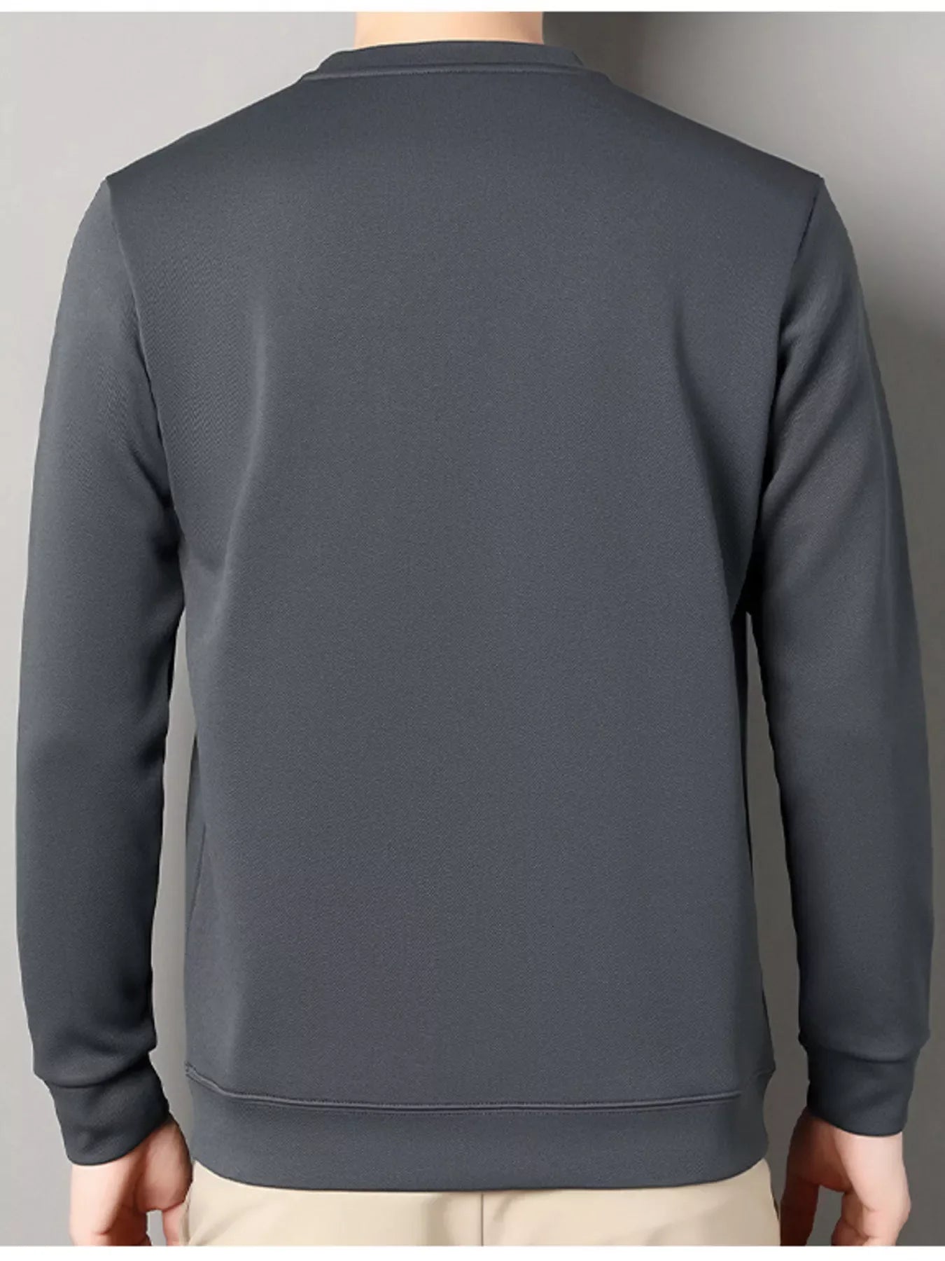Men's Plus Size Casual Long Sleeve T-Shirt