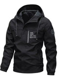 Men's Plus Size Hooded Outdoor Windproof Jacket