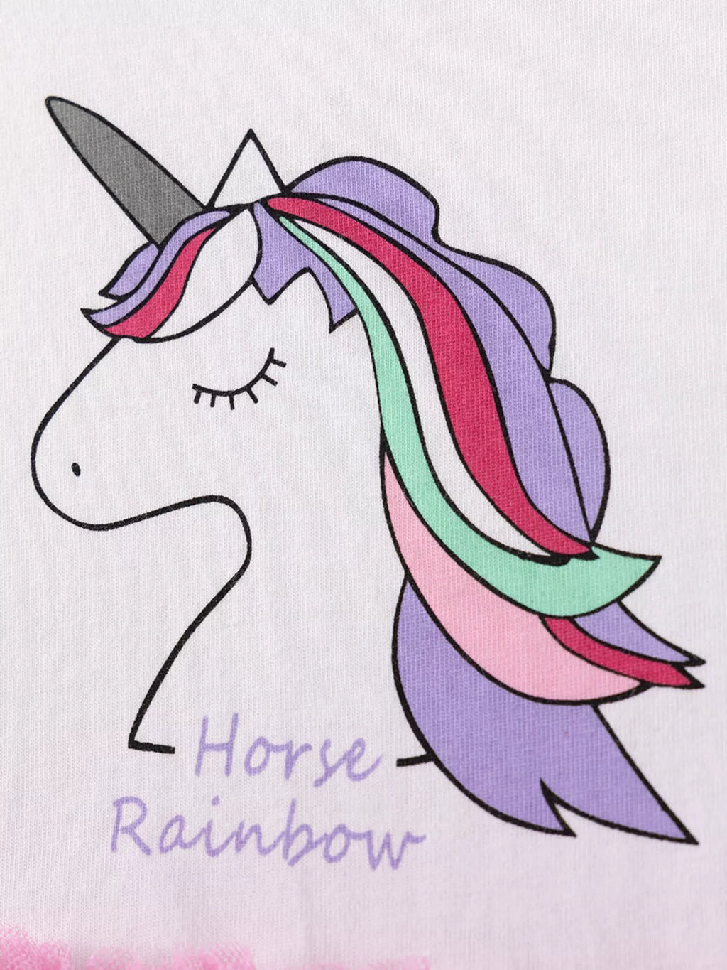 Children's Unicorn Graphic Tulle Dress