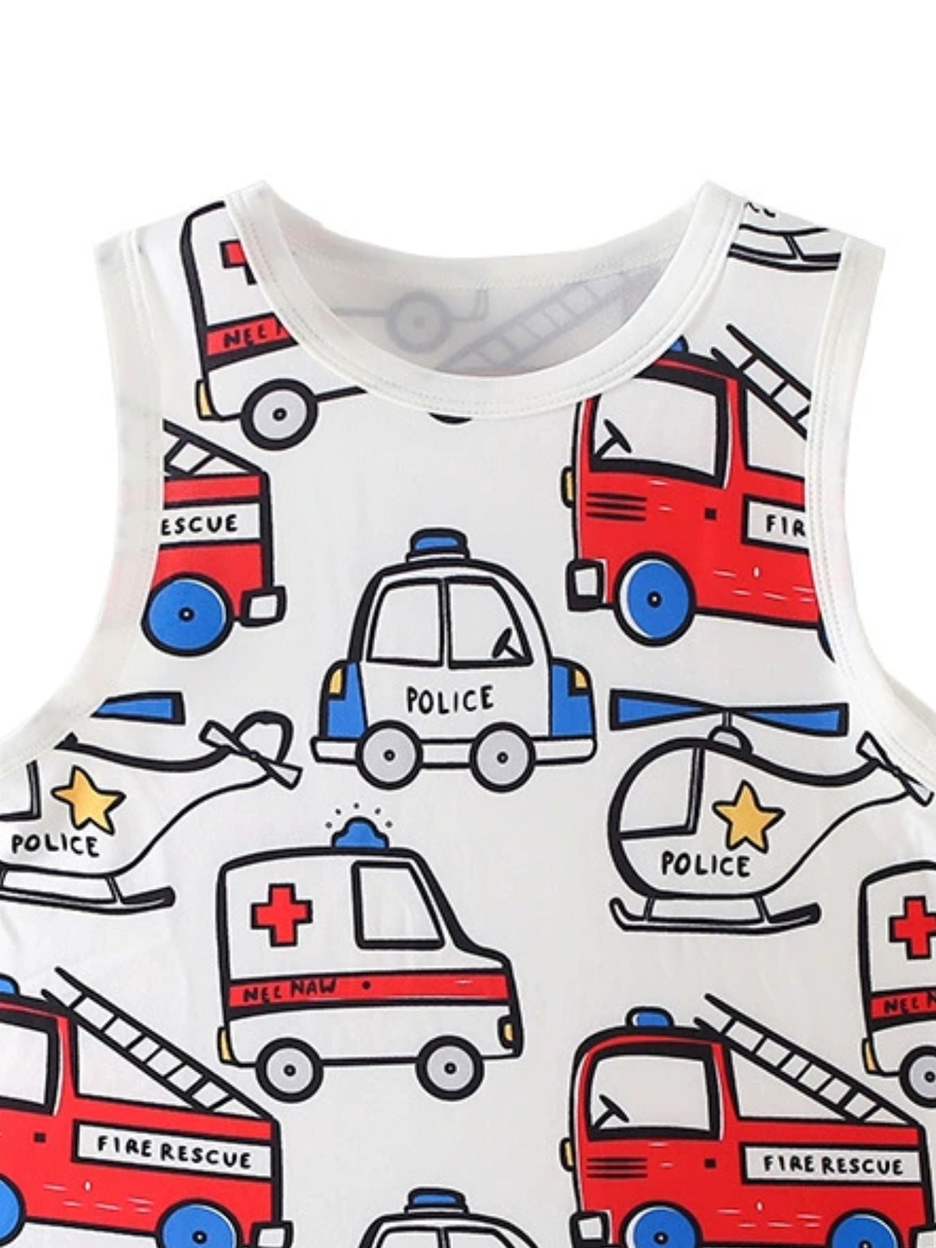 Children's Vehicle Print Tank