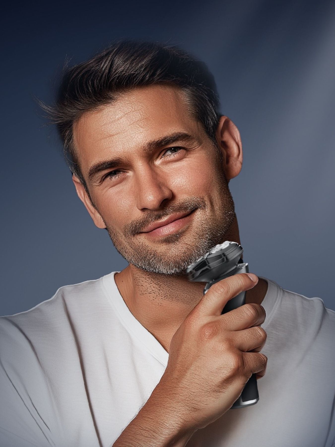 Rechargeable Electric Rotary Shaver with LED Display