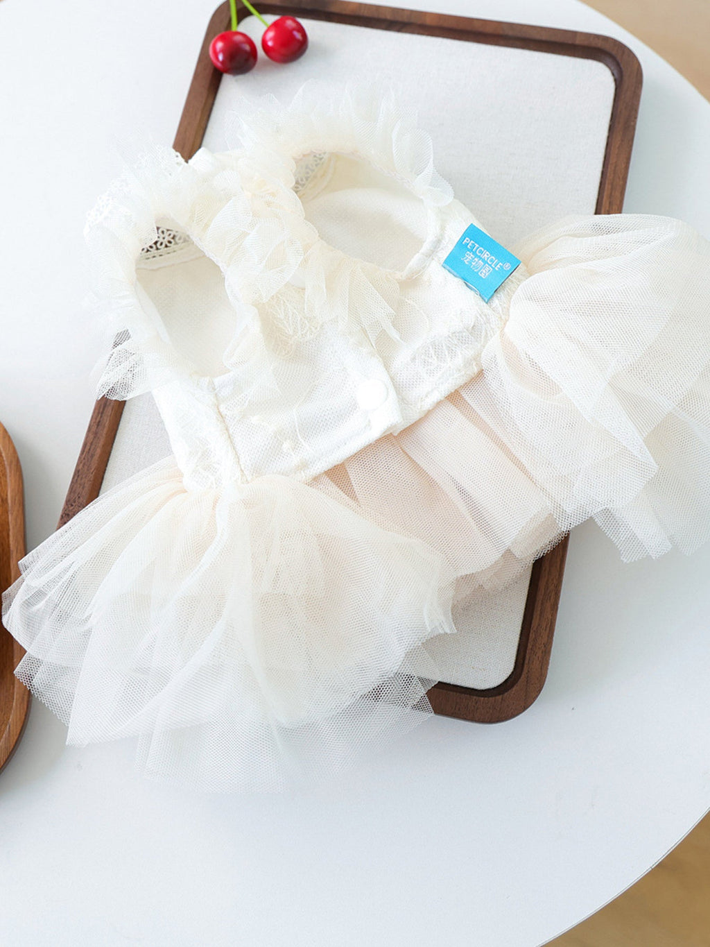 Bow Tulle Ruffle Pet Dress