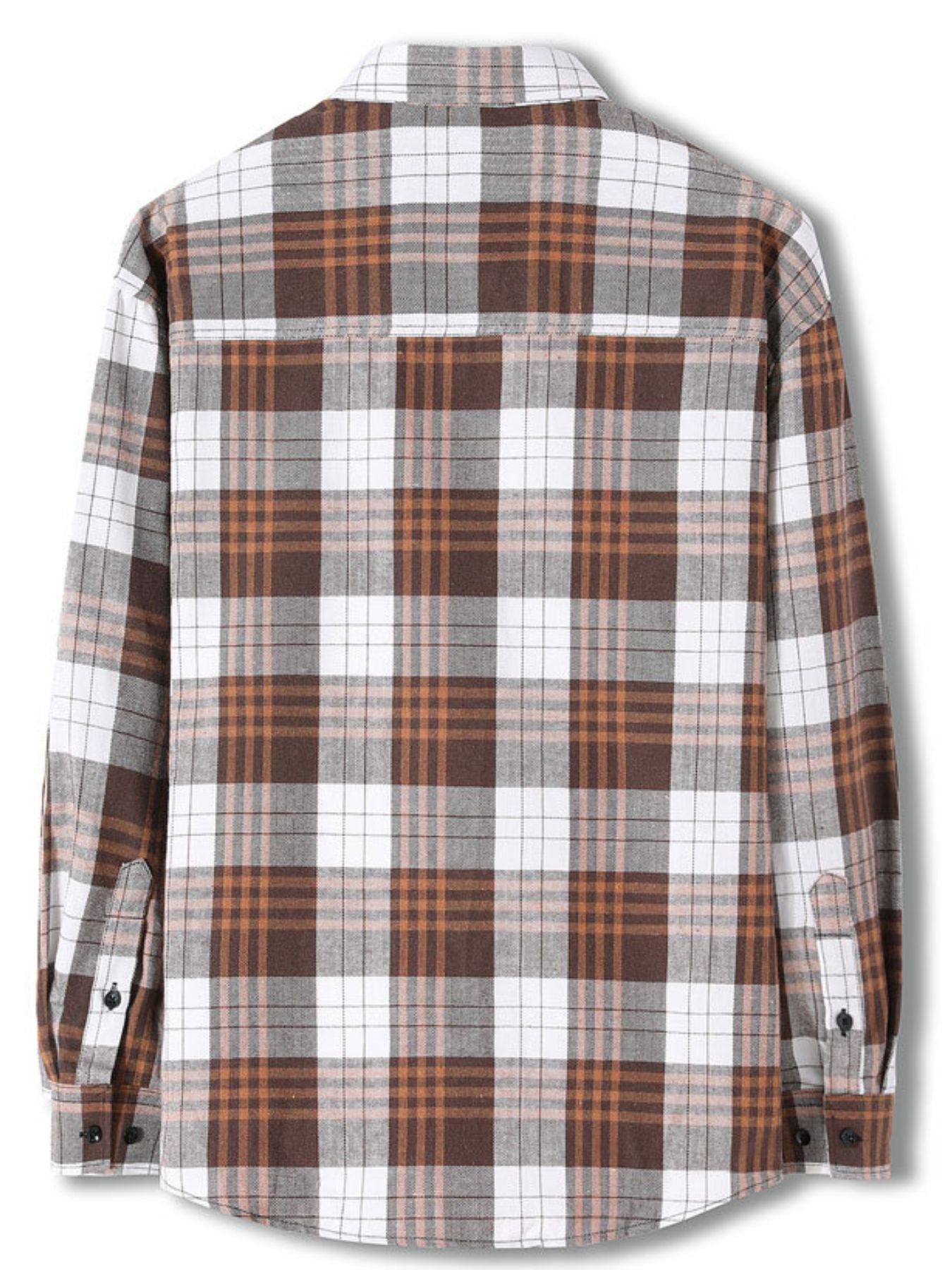 Men's Plus Size Classic Plaid Long Sleeve Shirt