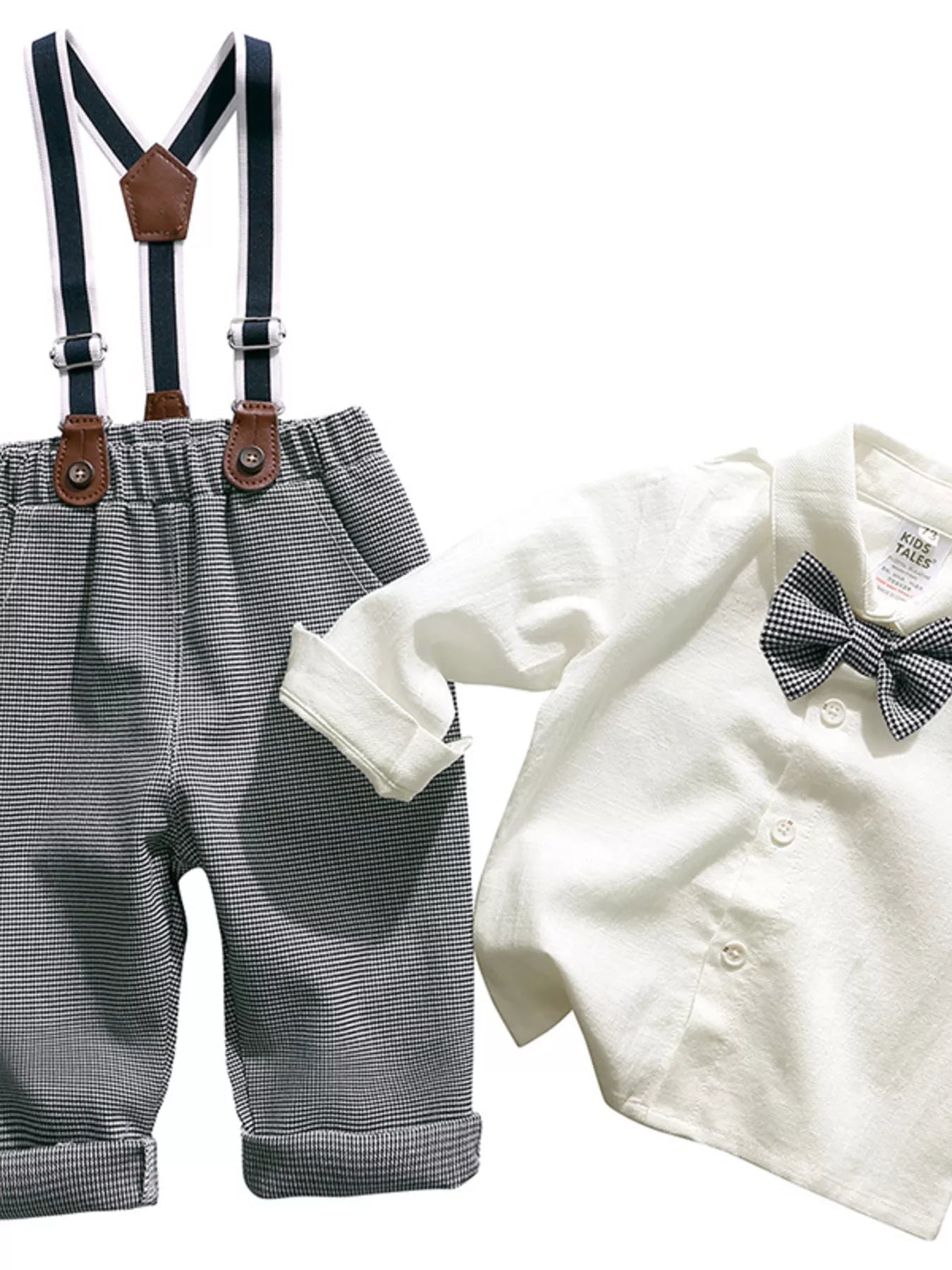 Children's Button Up Shirt and Overall Set