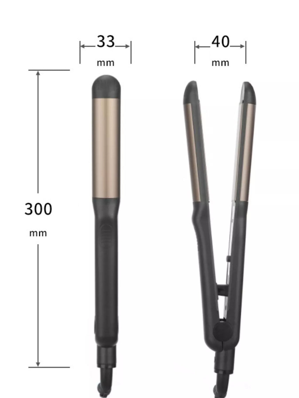 2-in-1 Curling & Straightening Iron