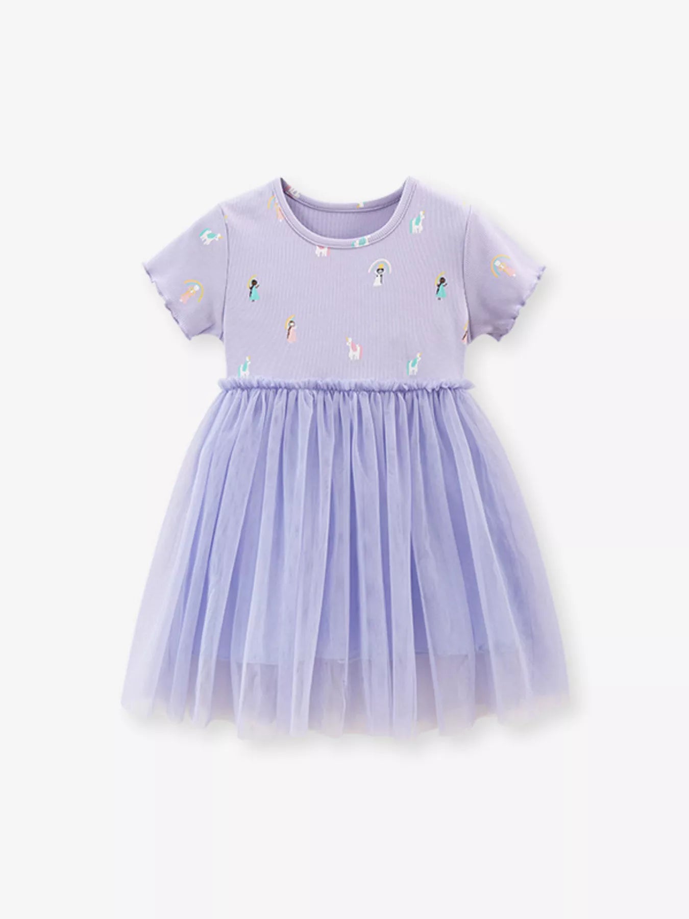 Children's Short Sleeve Tulle Dress