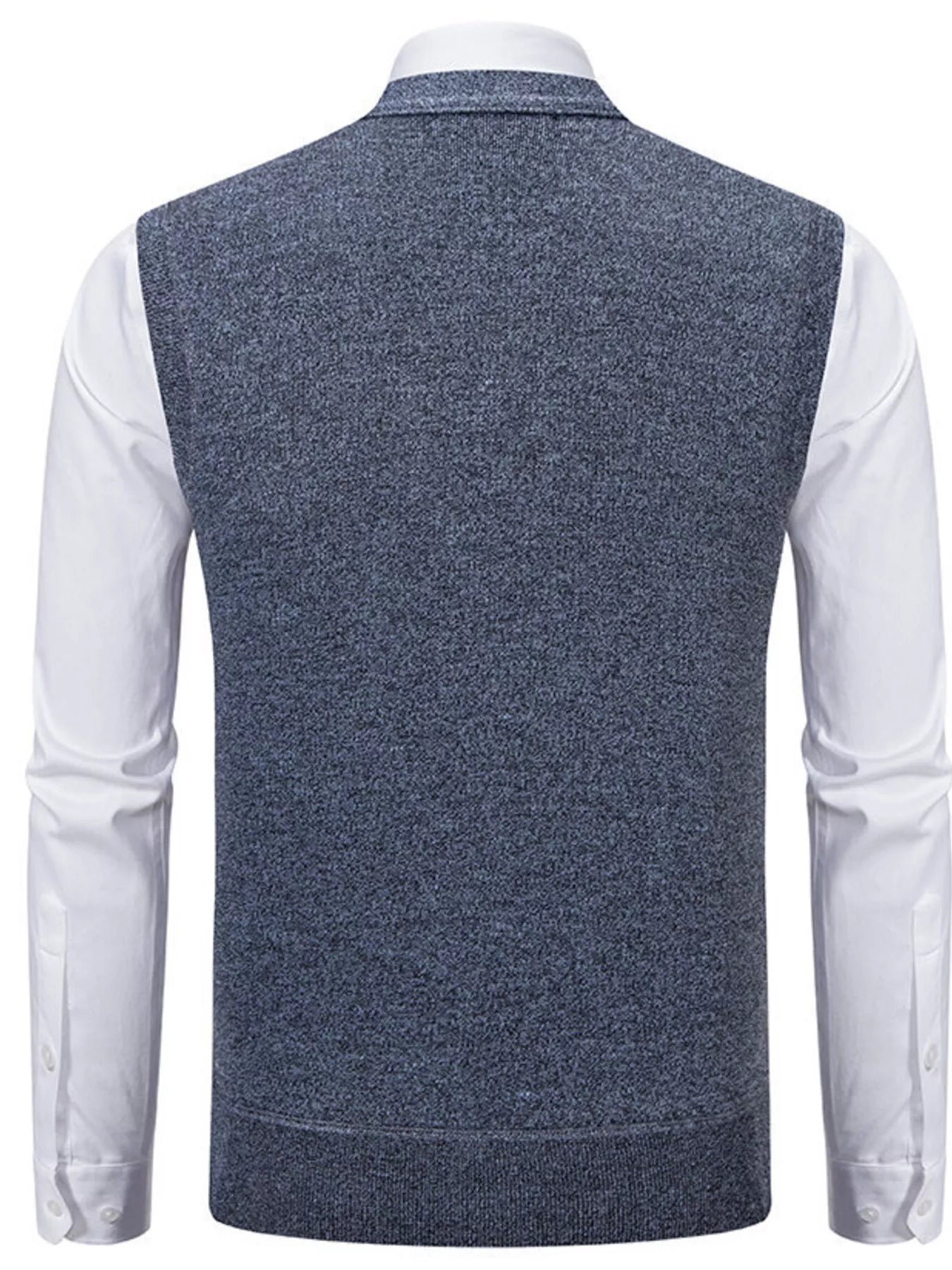 Men's Plus Size Button-Down Sweater Vest