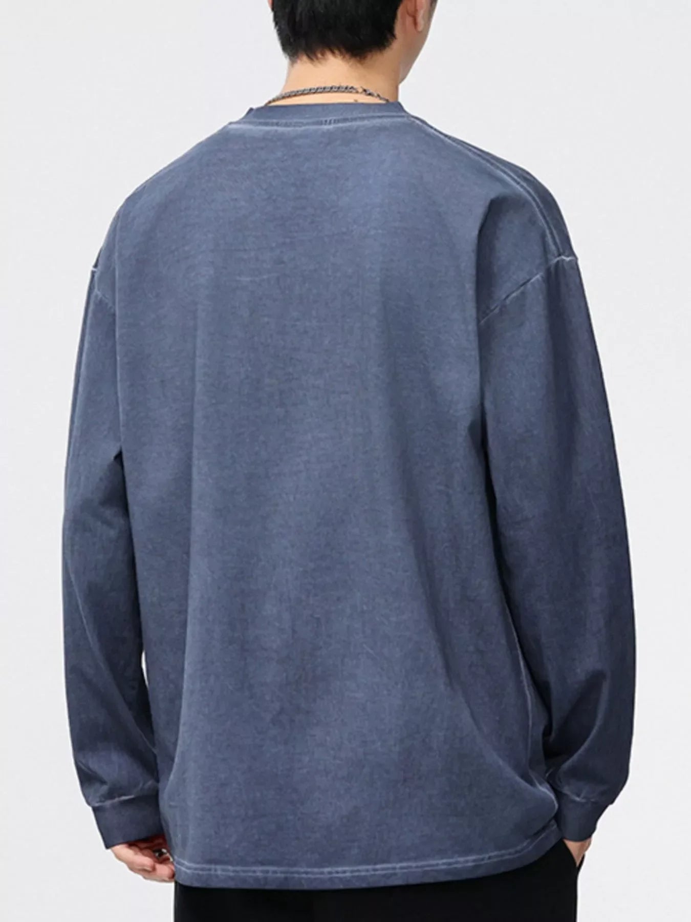 Men's Plus Size Letter Graphic Long Sleeve T-Shirt