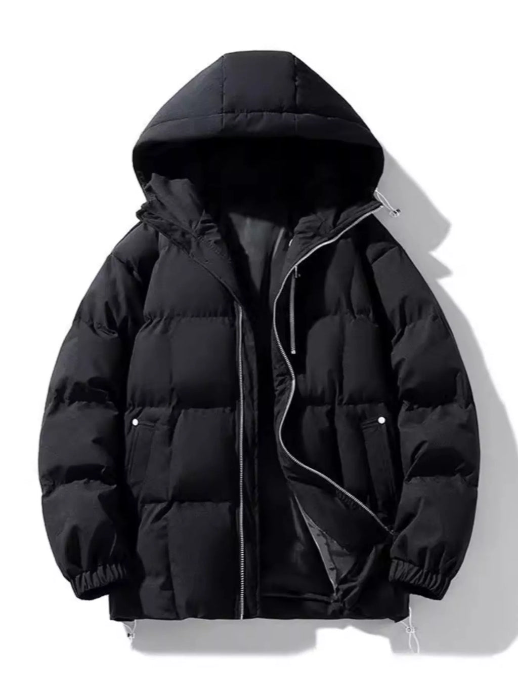 Men's Full Size Hooded Padded Winter Coat Plus Size