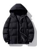 Men's Full Size Hooded Padded Winter Coat Plus Size