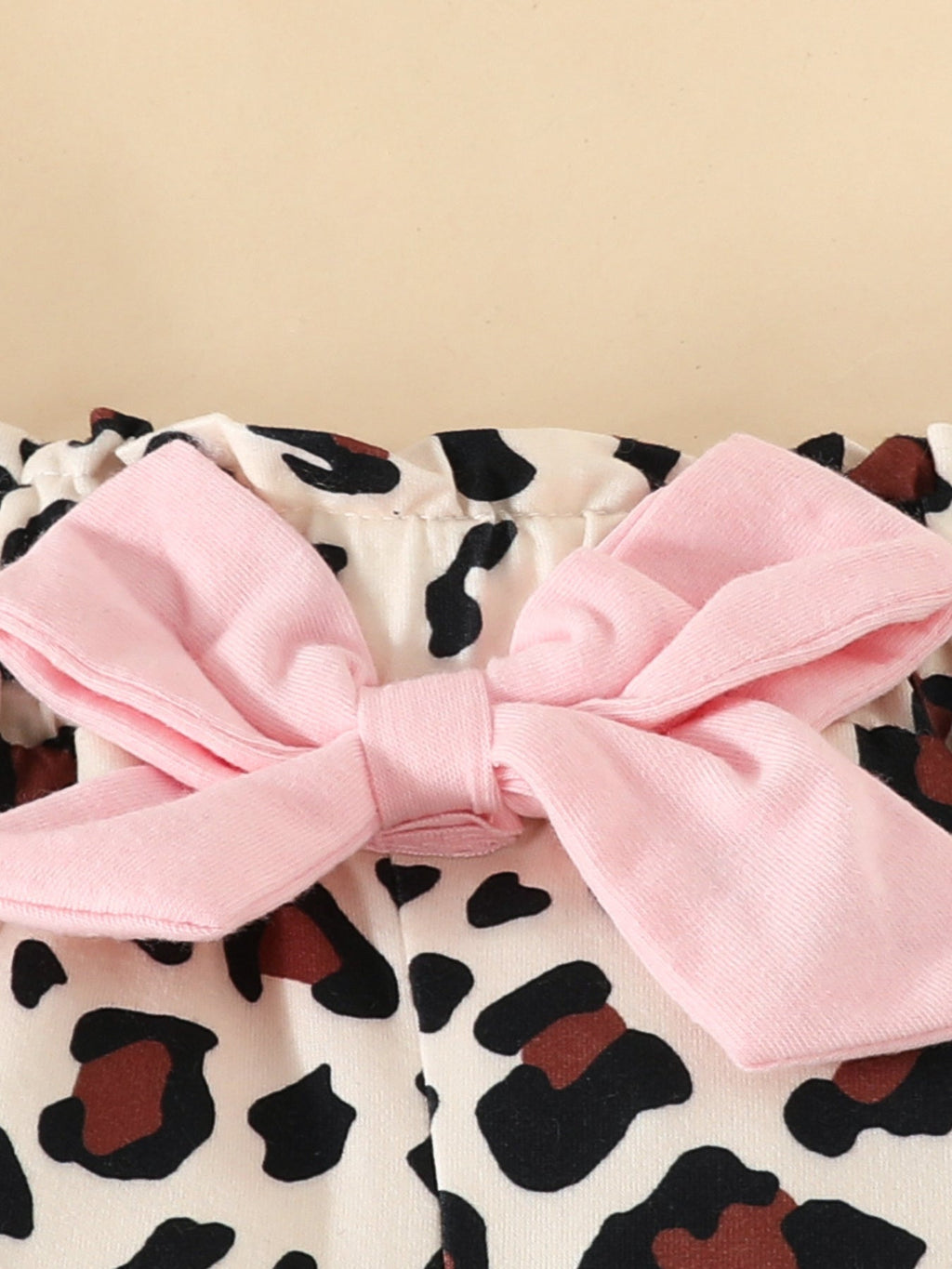 Children's Bunny Long Sleeve Bodysuit and Pants Set with Headscarf