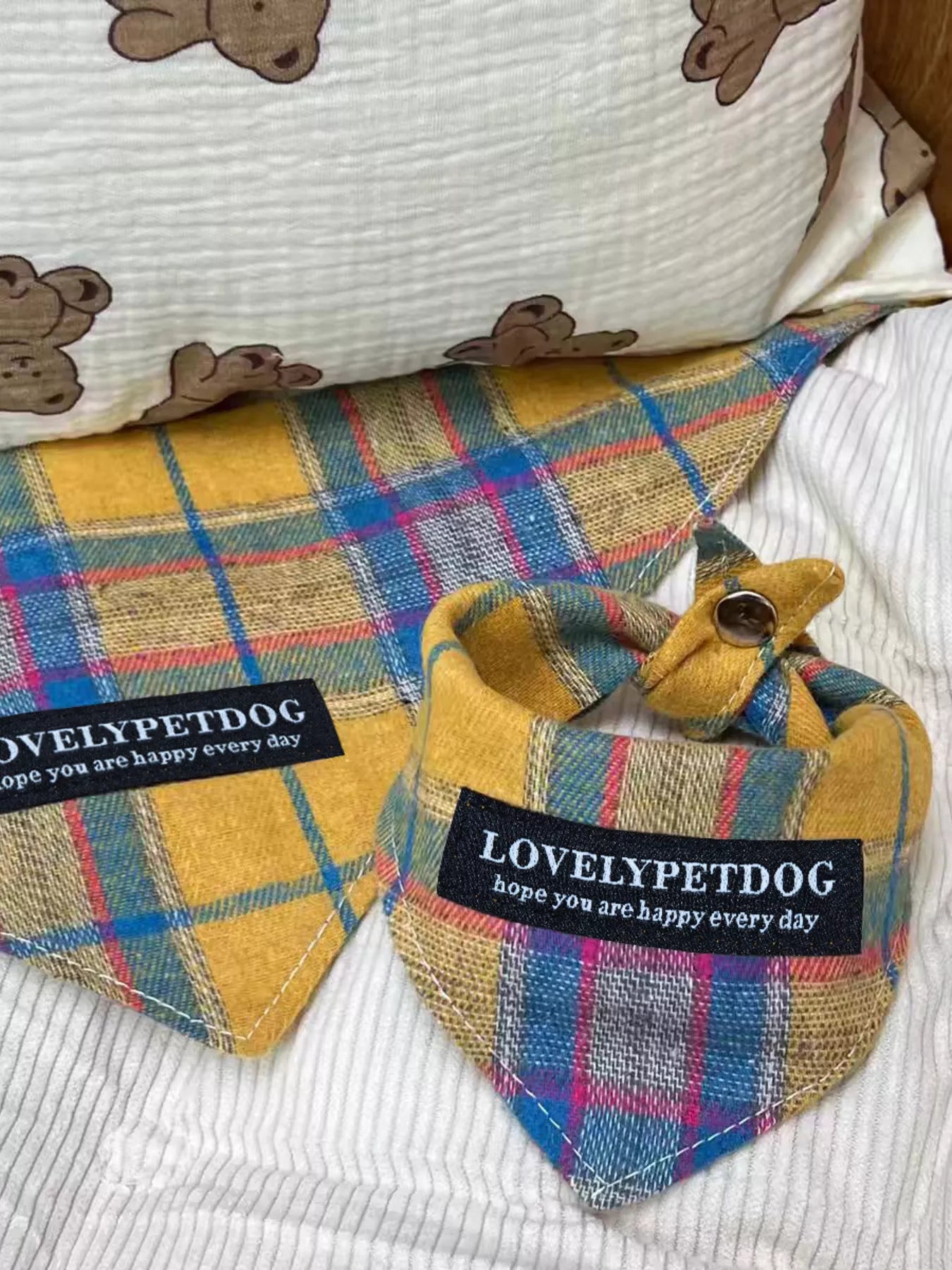 Plaid Pet Scarf