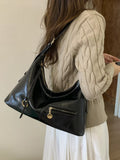 Leather Hobo Shoulder Bag