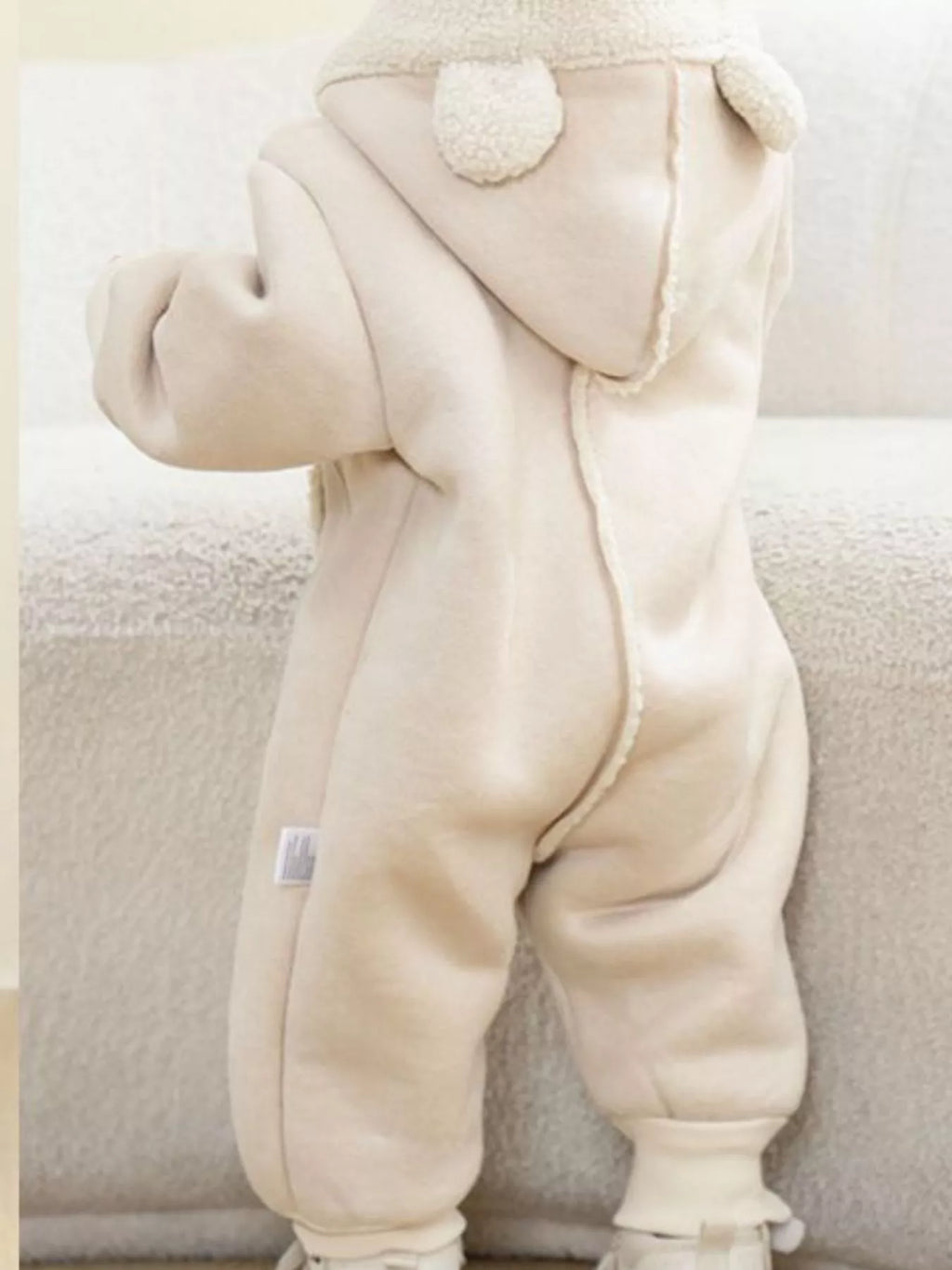 Children's Fleece Hooded One-Piece Jumpsuit